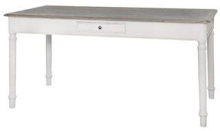 Ravenna Stół 160cm - Biały/Brązowy