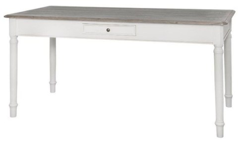 Ravenna Stół 160cm - Biały/Brązowy