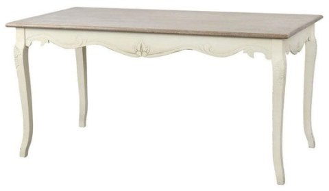 Rimini Stół 160cm - Kremowy/Jasnobrązowy