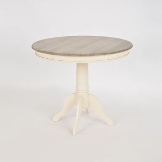 Rimini Stół 90cm - Kremowy/Jasnobrązowy