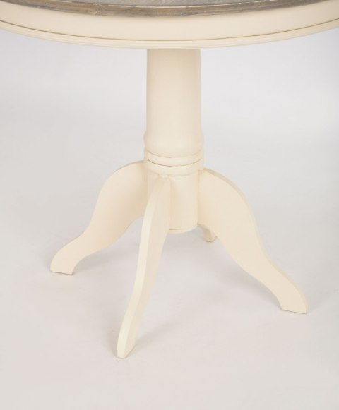 Rimini Stół 90cm - Kremowy/Jasnobrązowy