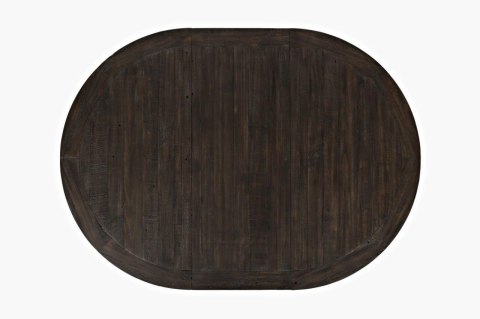 Stół rozkładany drewniany BARN 122-167cm - Biel antyczna/Brązowy