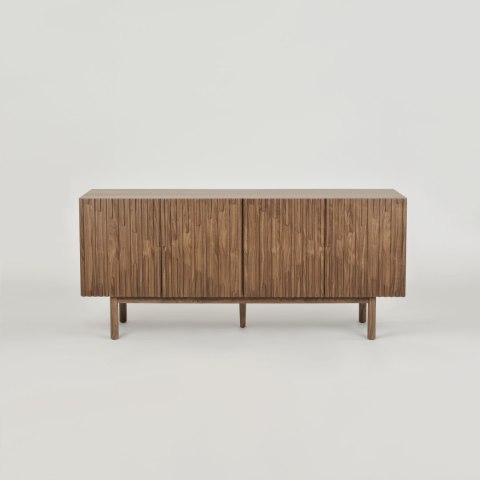 Komoda ryflowana Hudson modern classic - orzech włoski