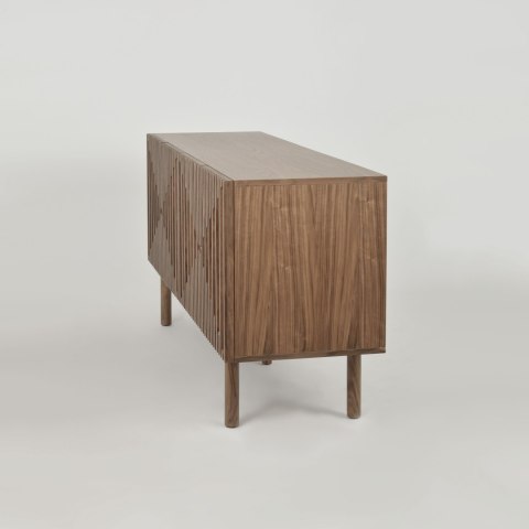 Komoda ryflowana Hudson modern classic - orzech włoski