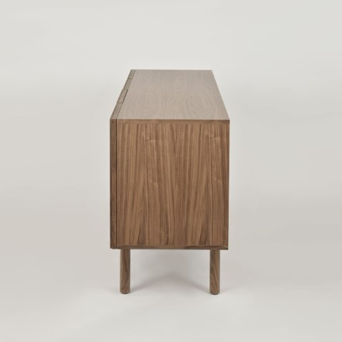 Komoda ryflowana Hudson modern classic - orzech włoski