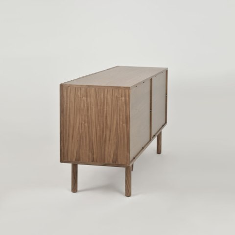Komoda ryflowana Hudson modern classic - orzech włoski