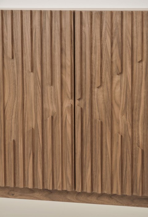 Komoda ryflowana Hudson modern classic - orzech włoski