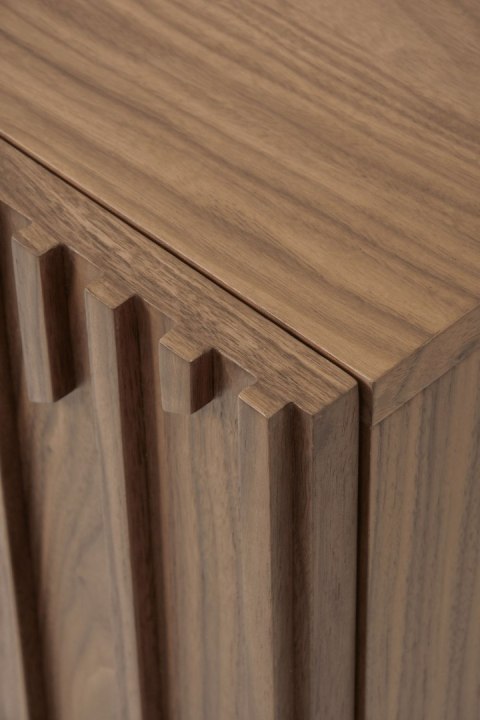 Komoda ryflowana Hudson modern classic - orzech włoski