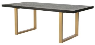 Seville Stół 200cm - Czarny / Złoty