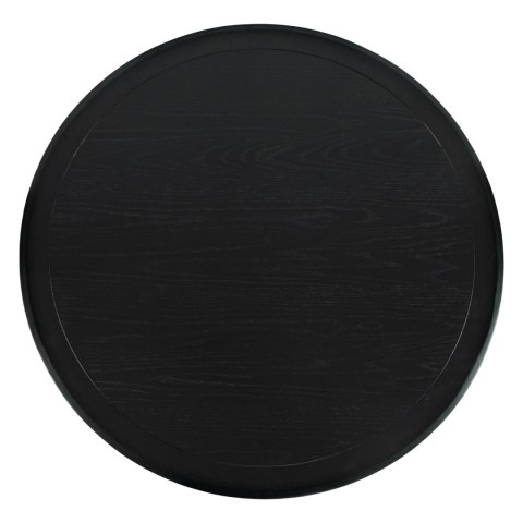 Avola Stół 127cm + 4 krzesła Leith - Czarny