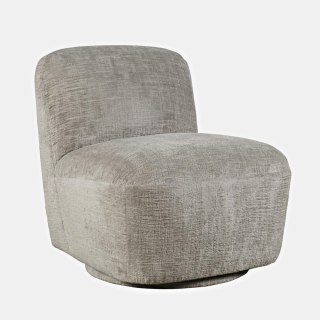 Fotel obrotowy tapicerowany Leia - Szarobeżowy
