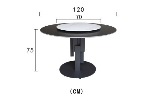 Modig Stół 120cm - Czarny