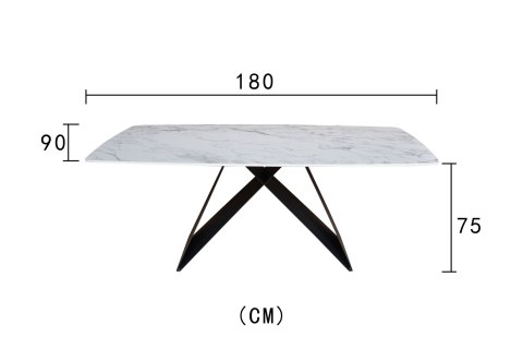 Modig Stół 180cm - Czarne nogi