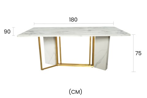 Modig Stół 180cm - Złote nogi