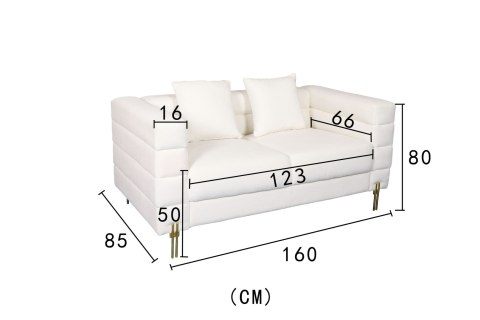 Nua Sofa - Biały ecru
