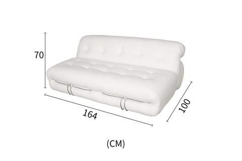 Nua Sofa - Biały ecru