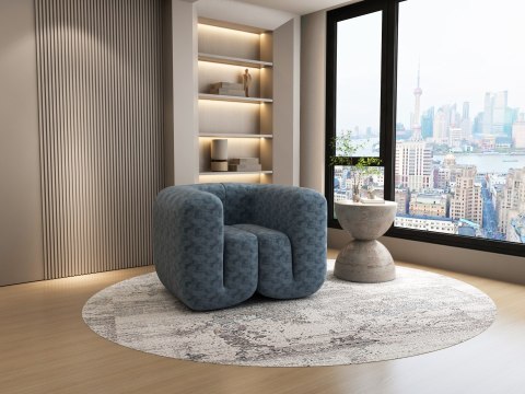 Nua Sofa - Niebiesko-szaro-czarny