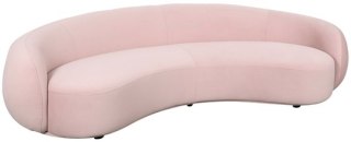 Nua Sofa owalna 3-osobowa - pudrowy róż