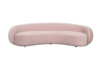 Nua Sofa owalna 3-osobowa - pudrowy róż