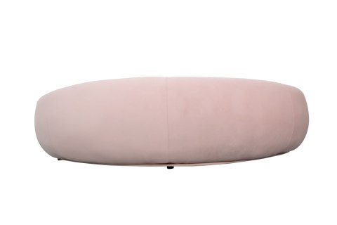 Nua Sofa owalna 3-osobowa - pudrowy róż
