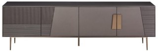 Stilig Komoda RTV - Ciemny grafit/Ciemny grafit