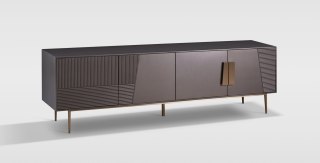 Stilig Komoda RTV - Ciemny grafit/Ciemny grafit