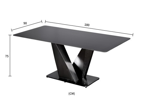 Modig Stół 180cm - Nogi grafitowe