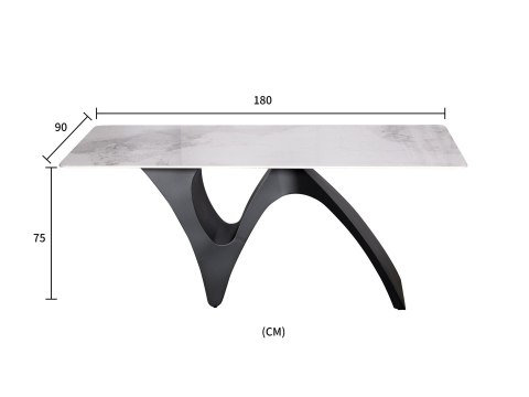 Modig Stół 180cm - Nogi grafitowe