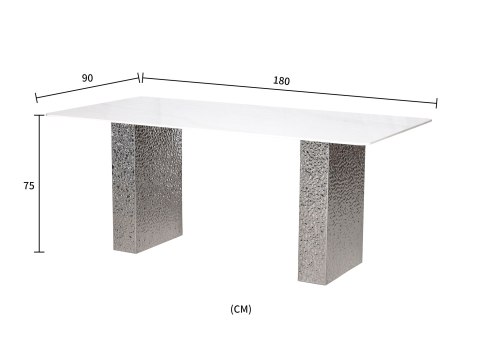Modig Stół 180cm - Srebrne nogi