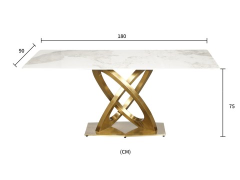 Modig Stół 180cm - Złote nogi