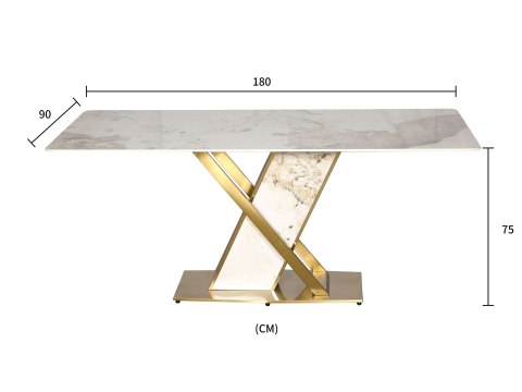 Modig Stół 180cm - Złote nogi