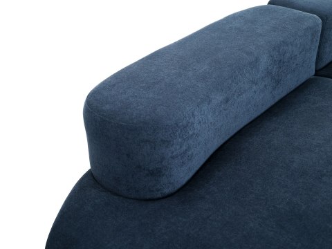 Nua Sofa modułowa 3-osobowa - Granatowy stalowy welur
