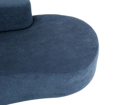 Nua Sofa modułowa 3-osobowa - Granatowy stalowy welur