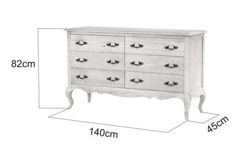 Venezia Oak Komoda - Naturalne jasne drewno