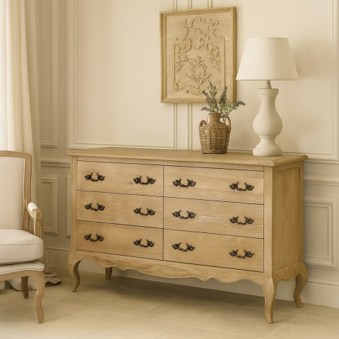 Venezia Oak Komoda - Naturalne jasne drewno