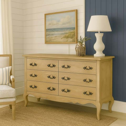 Venezia Oak Komoda - Naturalne jasne drewno