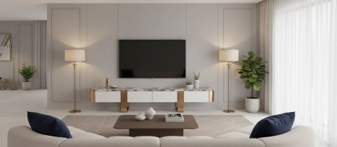 Stilig Komoda RTV - Złamana biel