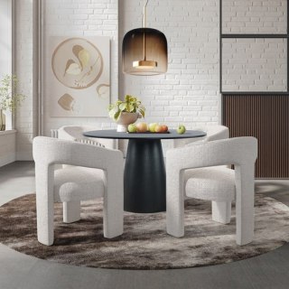 Zestaw 4 krzeseł Leith LET71W - Biały