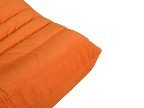 Zestaw Fotel Nua + Podnóżek Nua - Palona pomarańcza