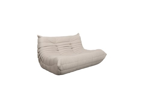 Zestaw Nua Sofa + Podnóżek Nua - Jasnobeżowy