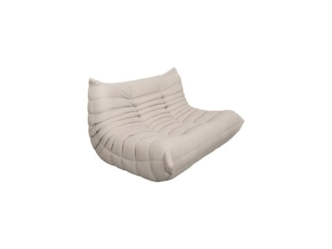 Zestaw Nua Sofa + Podnóżek Nua - Jasnobeżowy