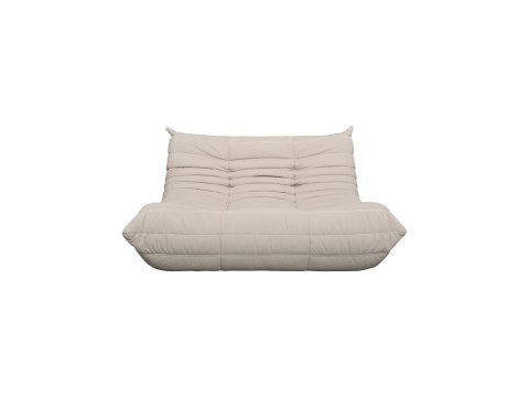 Zestaw Nua Sofa + Podnóżek Nua - Jasnobeżowy