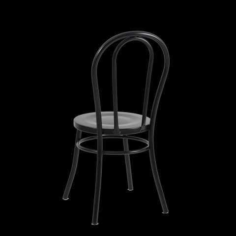 Krzesło CAFE czarne w stylu secesyjnym