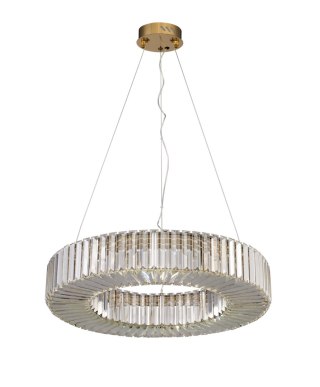 Lampa wisząca CRISTAL LED kryształowo złota 60 cm