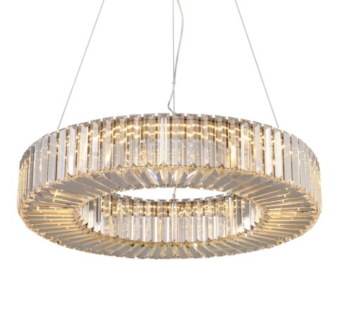 Lampa wisząca CRISTAL LED kryształowo złota 60 cm