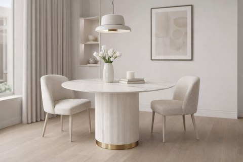 Stilig Stół 120 cm - Złamana biel