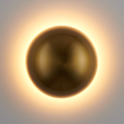 Kinkiet ścienny Button, 16 cm - LED, złoty, półkulisty
