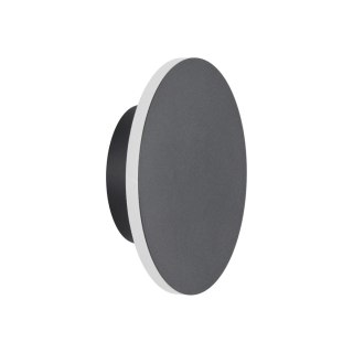 Lampa ścienna NYX 15 cm - LED okrągła, metalowa, czarna