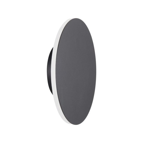Lampa ścienna NYX 15 cm - LED okrągła, metalowa, czarna