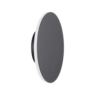 Lampa ścienna NYX 20 cm - LED okrągła, metalowa, czarna